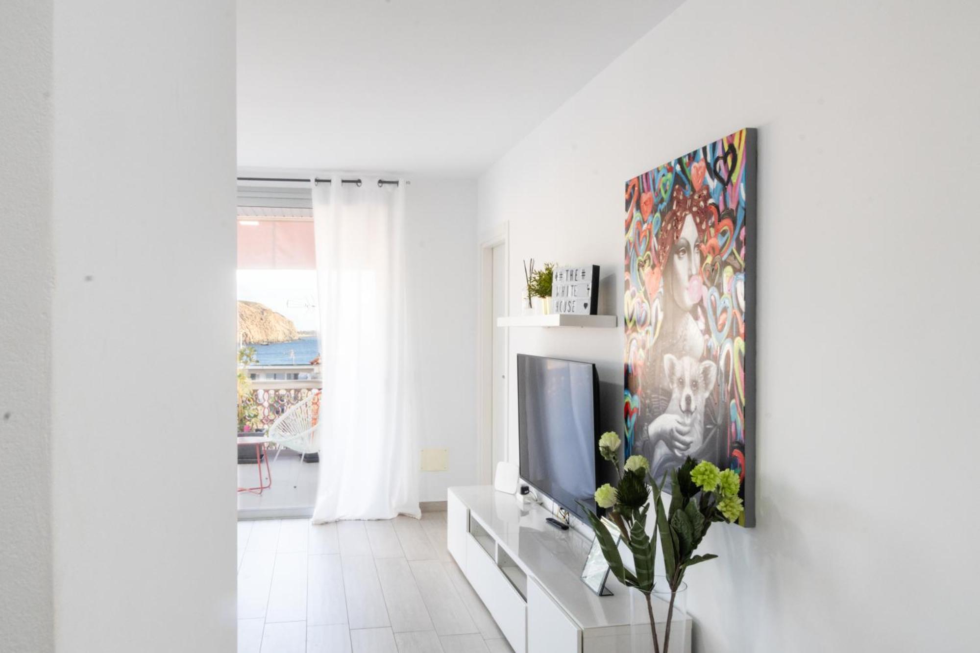 Apartmán The White Heart House - Attic Sea View Los Cristianos  Exteriér fotografie